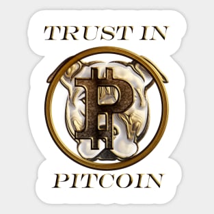 Pitcoin tshirt Sticker